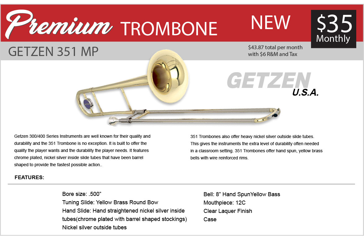 Buffet premium trombone rent to own