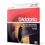 D'Addario EJ12 80/12 Bronze Acoustic