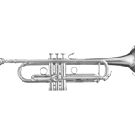 B&S MBX 3 Heritage Silver Trumpet