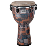 Djembe 12" Remo Apex Tunable Orange Kinte Kloth