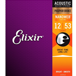 Elixir Nano Phos Brnz 12-53 Acoustic Strings