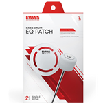 Patch Bass Drum Evans AF White