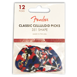 Picks Fender 12 Med Confetti