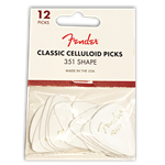 Picks Fender 12 Med White