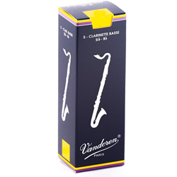 Vandoren Tradition Bass Clarinet Reeds 2.5 5pk