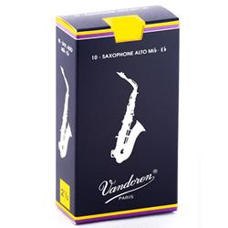 Vandoren Traditional Alto Sax Reeds 2.5 10pk