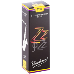 Vandoren ZZ Tenor Sax Reeds 2.5 5pk