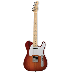Amahi Tele Style Electric Cherry Sunburst