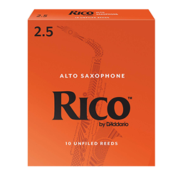 Rico Alto Sax Reeds 2.5 10pk Orange