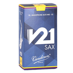 Vandoren V21 Also Sax Reeds 2.5 10pk