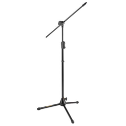 Hercules Mic Stand w Hideway Boom Headphone Holder