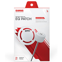 Patch Bass Drum Evans AF White